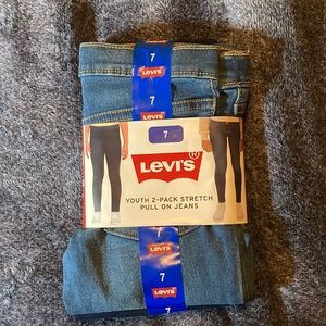 Girls Levi’s Jeans 2-Pack Pull-On Pant - size 7